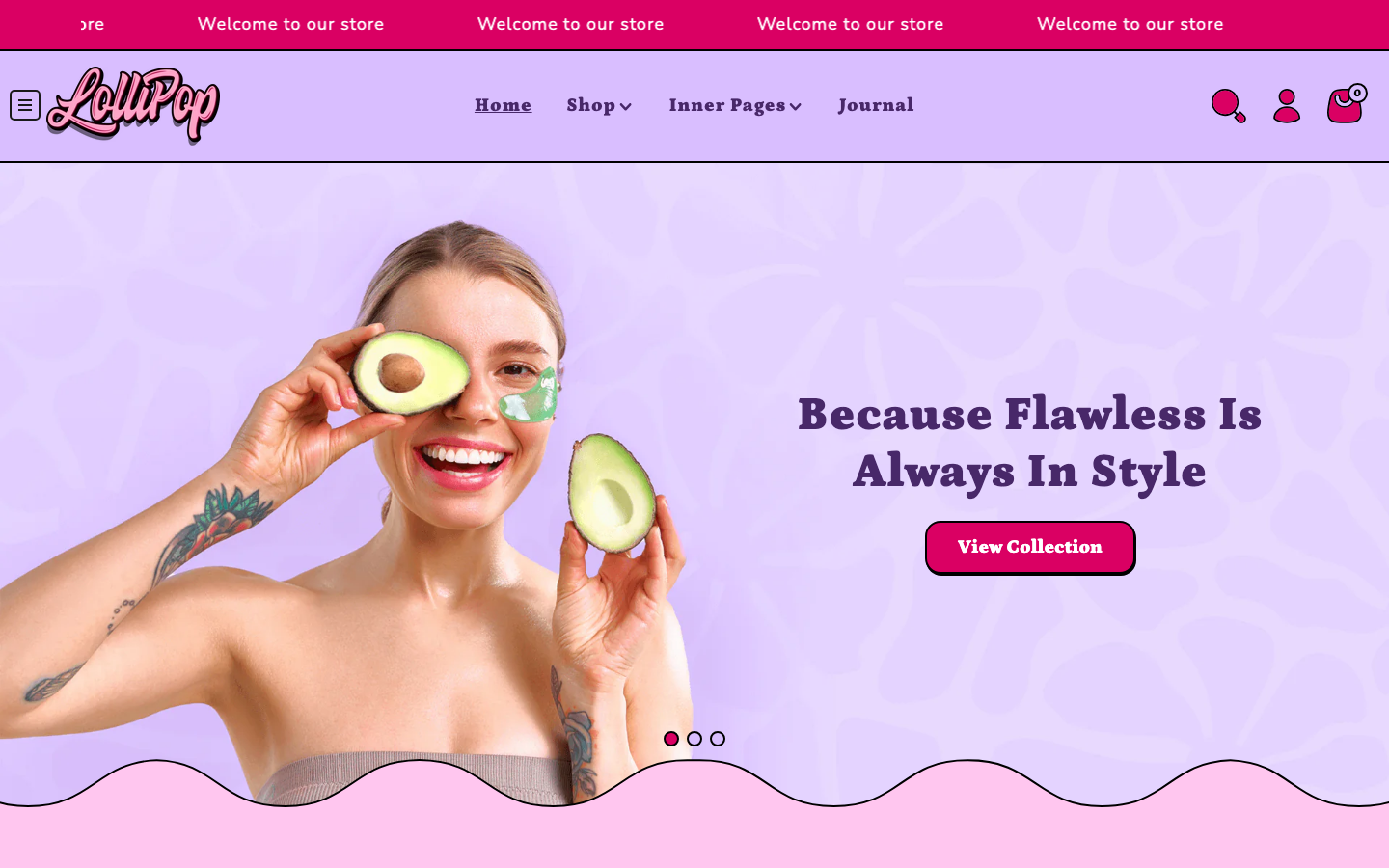 Icon before logo — Navi+ on the Lollipop Shopify theme