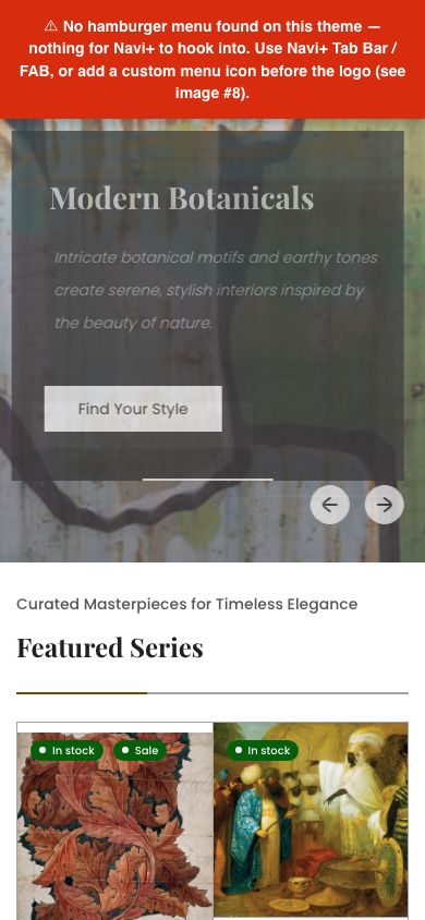 Navi+ Slide Menu on the Lumin Shopify theme Navi+ Slide Menu on the Lumin Shopify theme