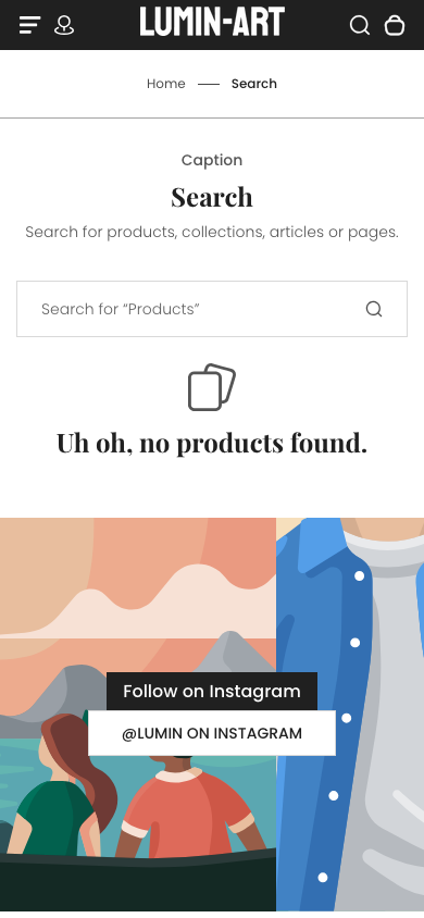 Search → panel opened — Navi+ on the Lumin Shopify theme Search → panel opened — Navi+ on the Lumin Shopify theme