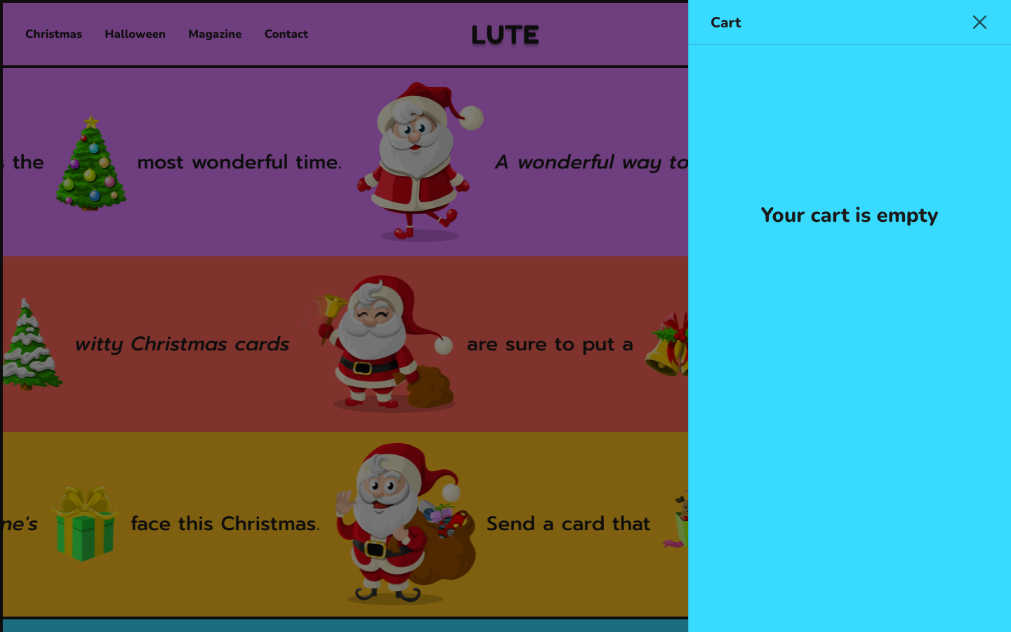 Cart → panel opened — Navi+ on the Lute Shopify theme Cart → panel opened — Navi+ on the Lute Shopify theme