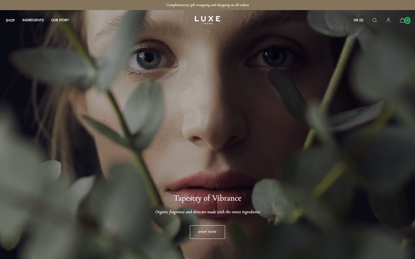 Cart → panel opened — Navi+ on the Luxe Shopify theme Cart → panel opened — Navi+ on the Luxe Shopify theme