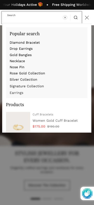 Search → panel opened — Navi+ on the Lyra Shopify theme Search → panel opened — Navi+ on the Lyra Shopify theme