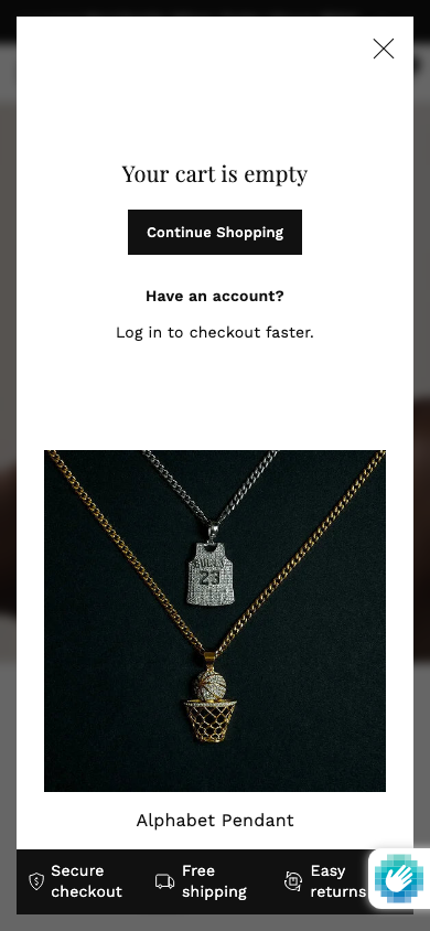 Cart → panel opened — Navi+ on the Lyra Shopify theme Cart → panel opened — Navi+ on the Lyra Shopify theme