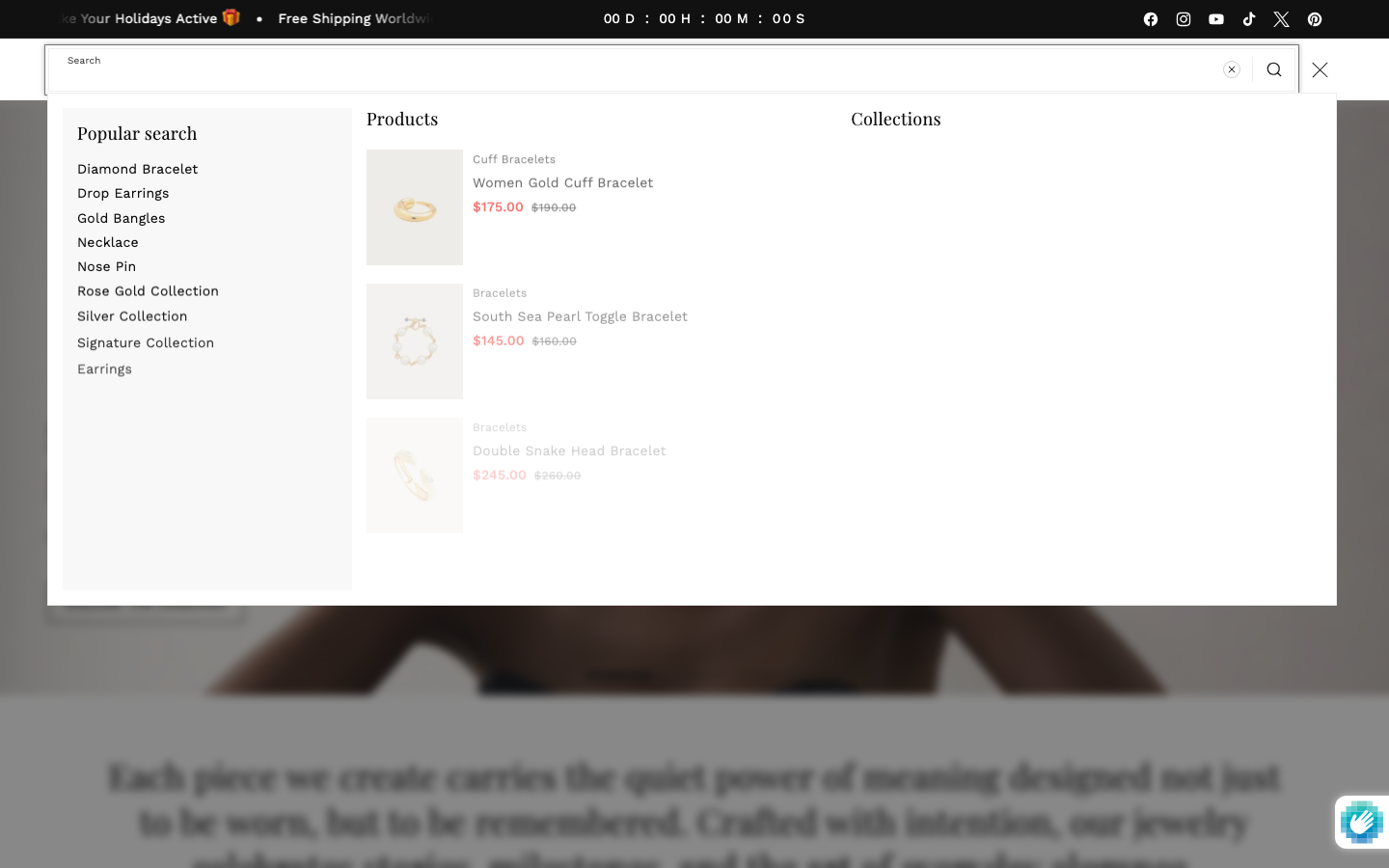 Search → panel opened — Navi+ on the Lyra Shopify theme Search → panel opened — Navi+ on the Lyra Shopify theme