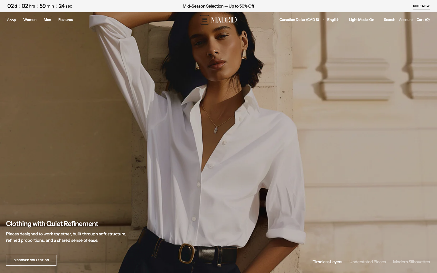 Icon before logo — Navi+ on the Madrid Shopify theme