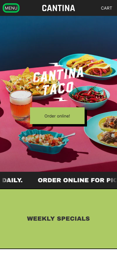 Hamburger → panel opened — Navi+ on the Maker Shopify theme Hamburger → panel opened — Navi+ on the Maker Shopify theme