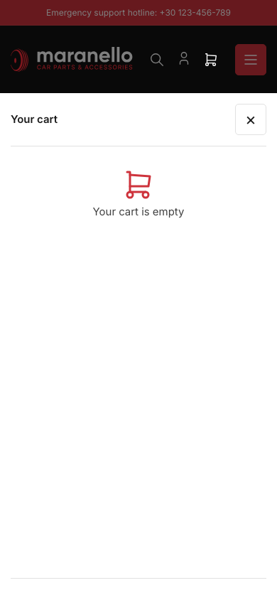 Cart → panel opened — Navi+ on the Maranello Shopify theme Cart → panel opened — Navi+ on the Maranello Shopify theme