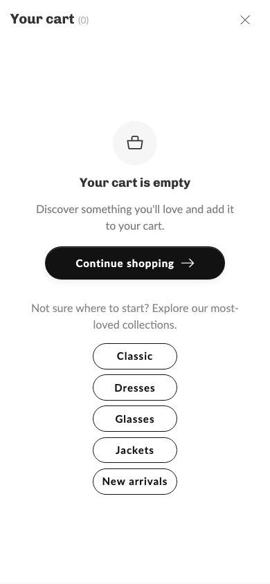 Cart → panel opened — Navi+ on the Mavon Shopify theme Cart → panel opened — Navi+ on the Mavon Shopify theme