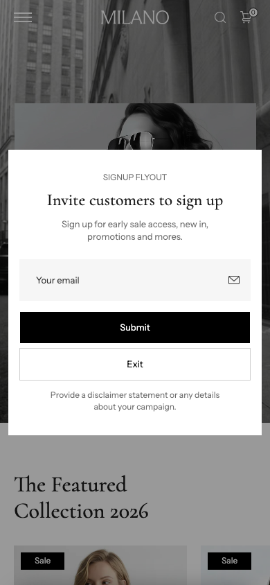 Cart → panel opened — Navi+ on the Milano Shopify theme Cart → panel opened — Navi+ on the Milano Shopify theme
