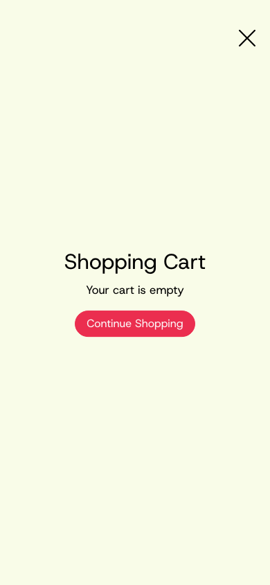 Cart → panel opened — Navi+ on the Modular Shopify theme