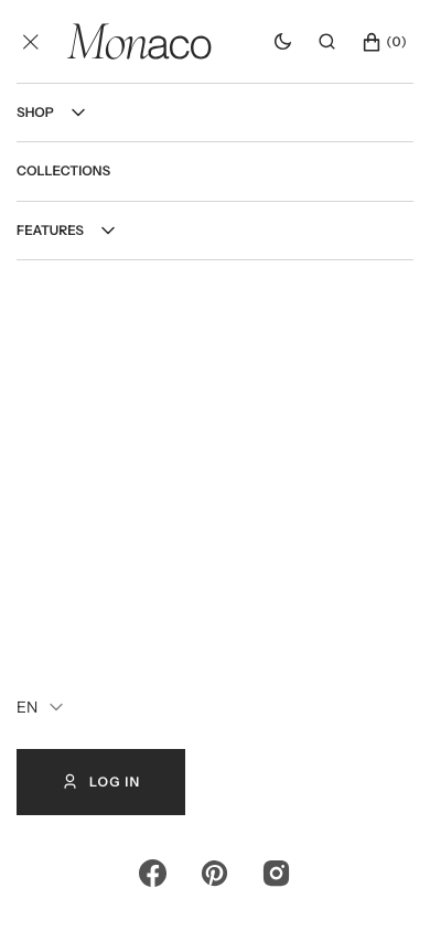 Hamburger → panel opened — Navi+ on the Monaco Shopify theme Hamburger → panel opened — Navi+ on the Monaco Shopify theme