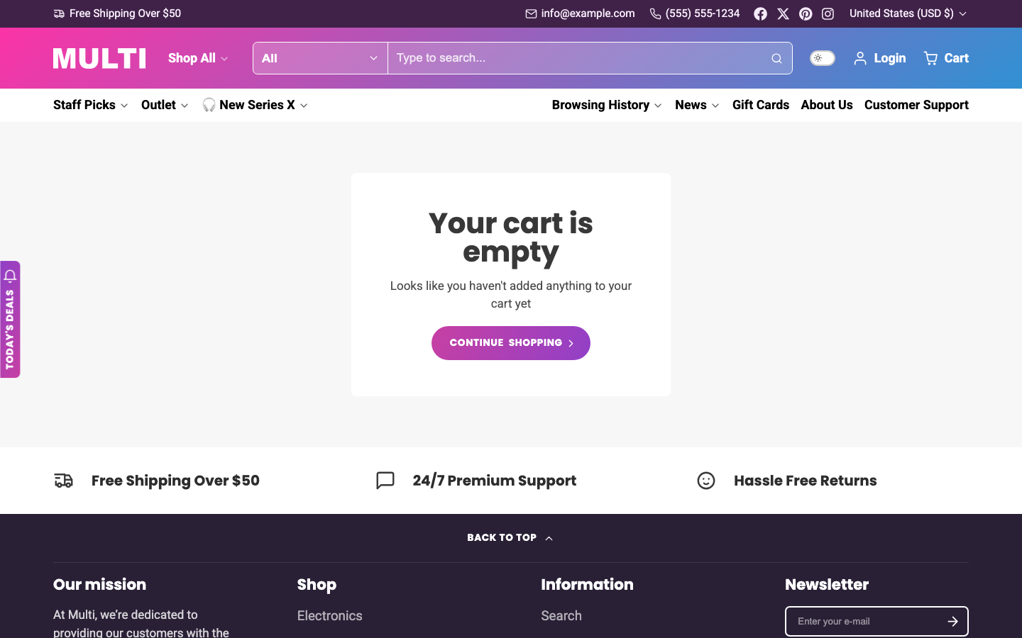 Cart → panel opened — Navi+ on the Multi Shopify theme Cart → panel opened — Navi+ on the Multi Shopify theme