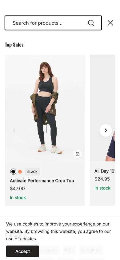 Cart → panel opened — Navi+ on the Neat Shopify theme