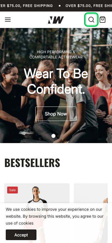 Cart → panel opened — Navi+ on the Neat Shopify theme