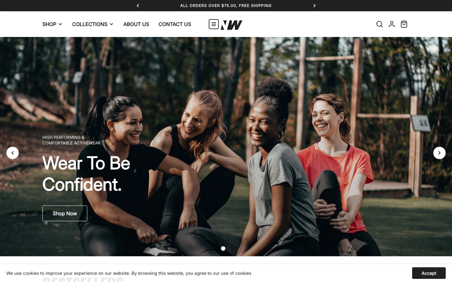 Icon before logo — Navi+ on the Neat Shopify theme