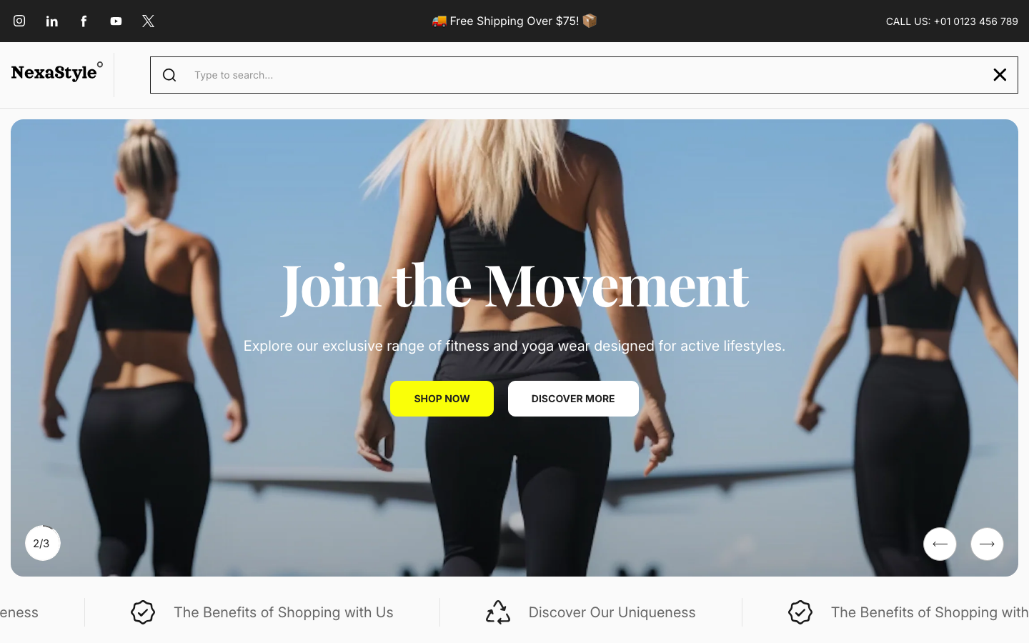 Search → panel opened — Navi+ on the Nexa Shopify theme Search → panel opened — Navi+ on the Nexa Shopify theme