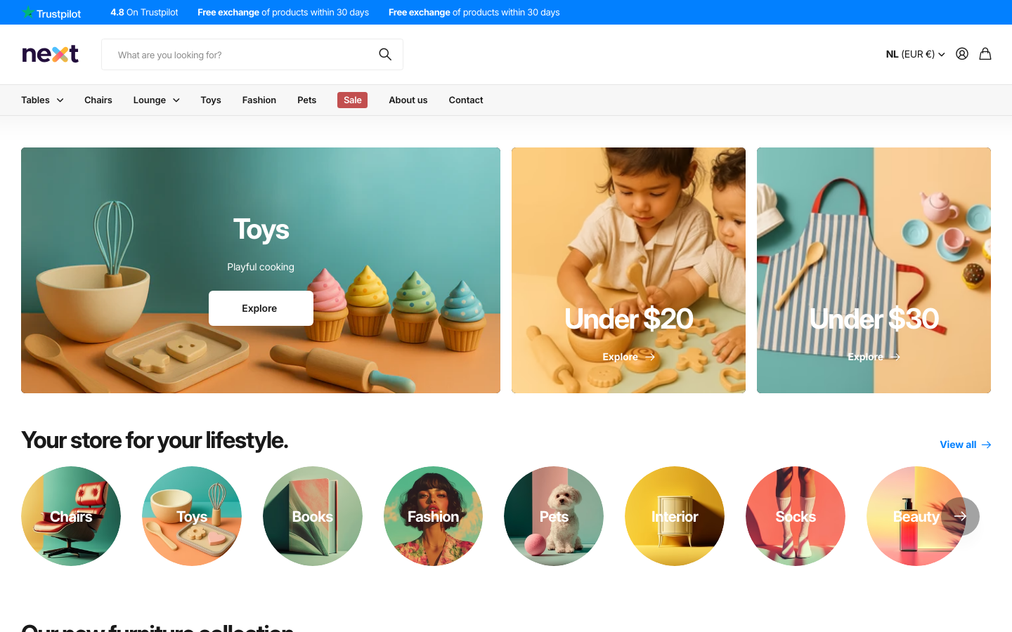 Search → panel opened — Navi+ on the Next Shopify theme Search → panel opened — Navi+ on the Next Shopify theme