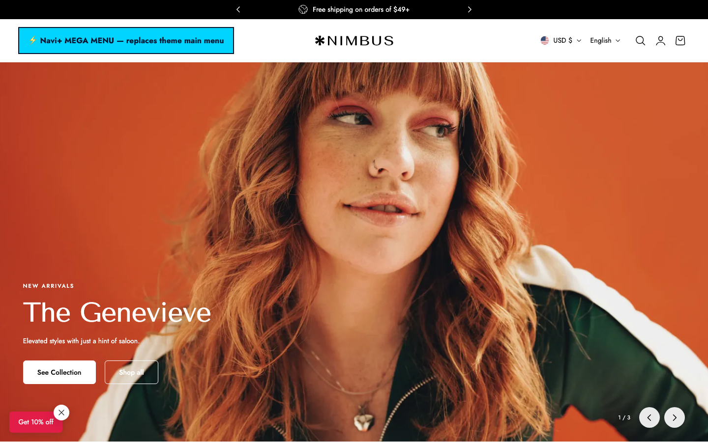 Replace main menu — Navi+ on the Nimbus Shopify theme Replace main menu — Navi+ on the Nimbus Shopify theme