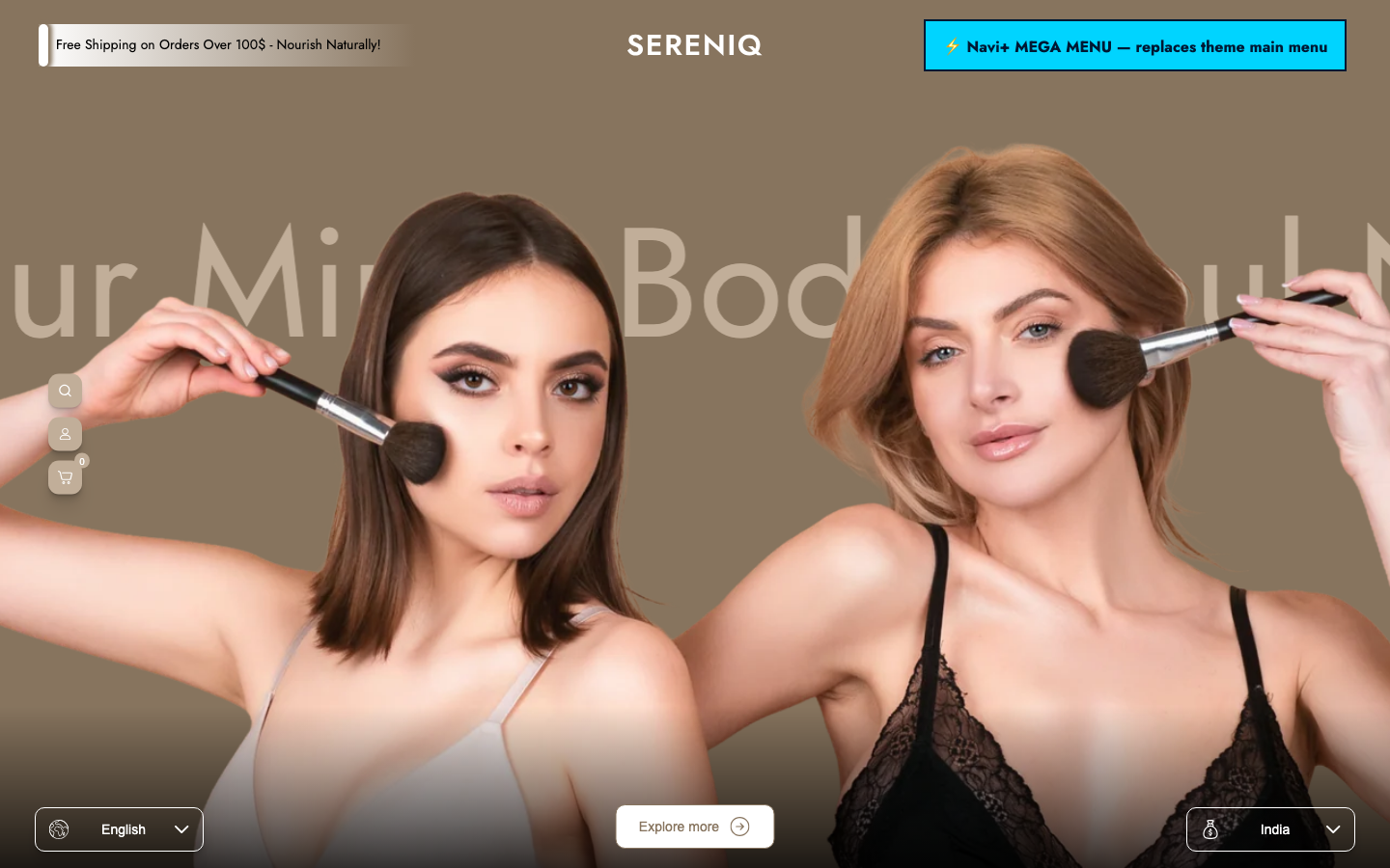 Replace main menu — Navi+ on the Noble Shopify theme Replace main menu — Navi+ on the Noble Shopify theme