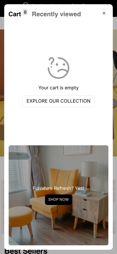Cart → panel opened — Navi+ on the Normcore Shopify theme Cart → panel opened — Navi+ on the Normcore Shopify theme