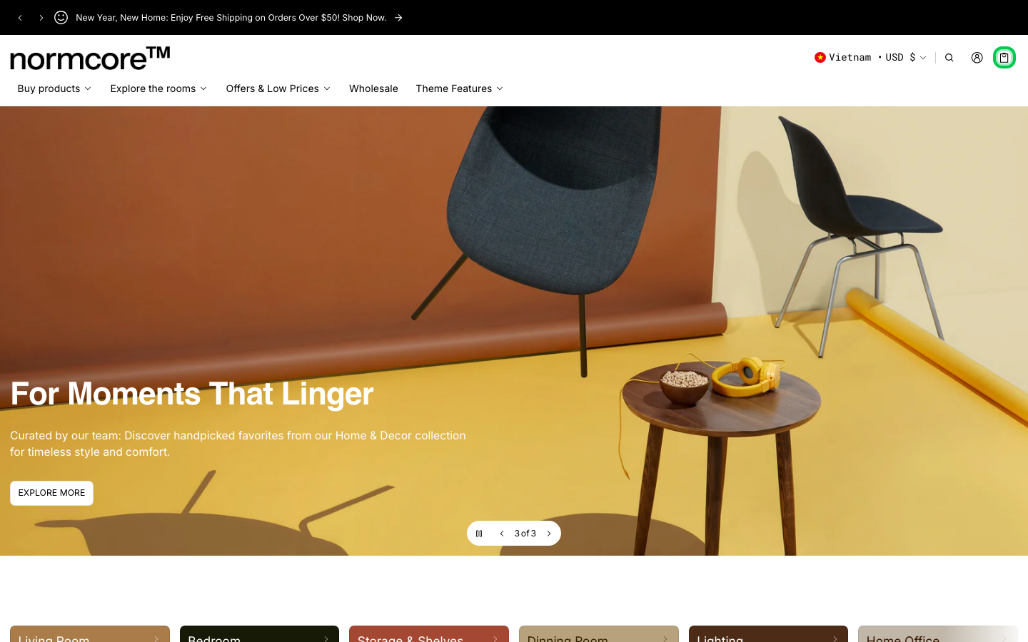 Cart → panel opened — Navi+ on the Normcore Shopify theme Cart → panel opened — Navi+ on the Normcore Shopify theme