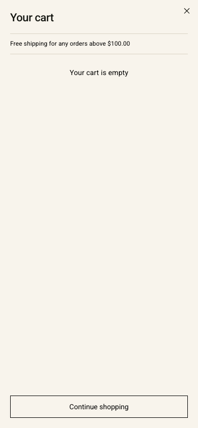 Cart → panel opened — Navi+ on the Nostalgia Shopify theme Cart → panel opened — Navi+ on the Nostalgia Shopify theme
