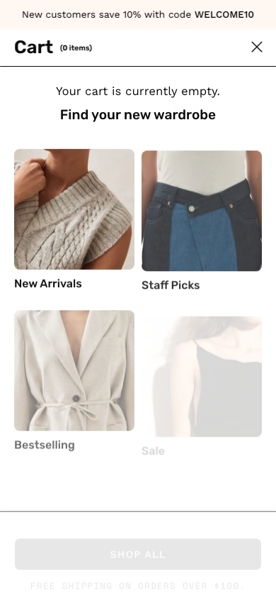 Cart → panel opened — Navi+ on the Palo Alto Shopify theme