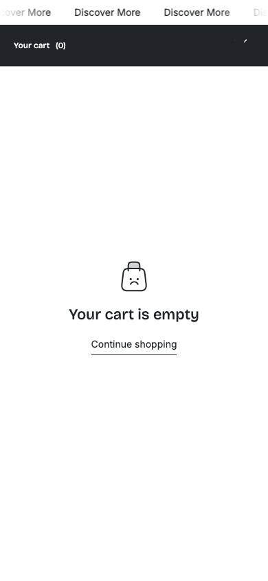 Cart → panel opened — Navi+ on the Paris Shopify theme