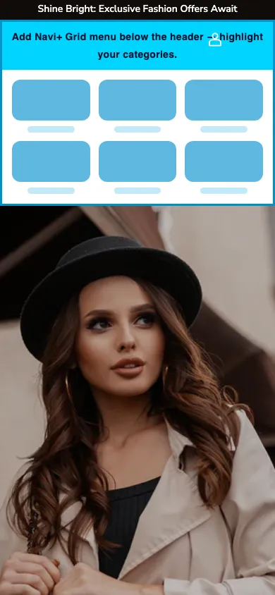 Navi+ Grid Menu on the Piano Shopify theme Navi+ Grid Menu on the Piano Shopify theme