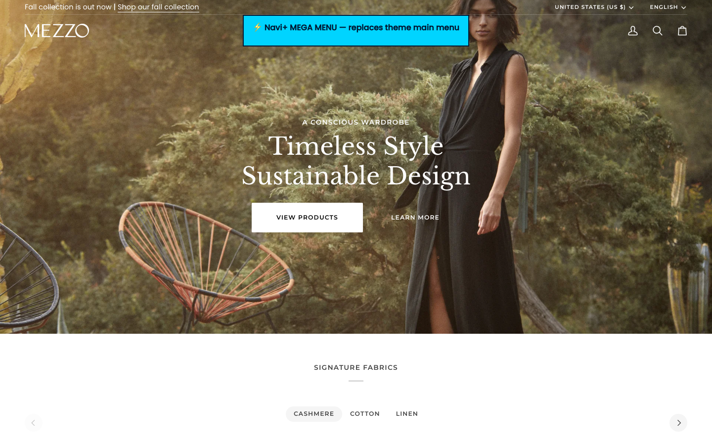 Replace main menu — Navi+ on the Pipeline Shopify theme Replace main menu — Navi+ on the Pipeline Shopify theme