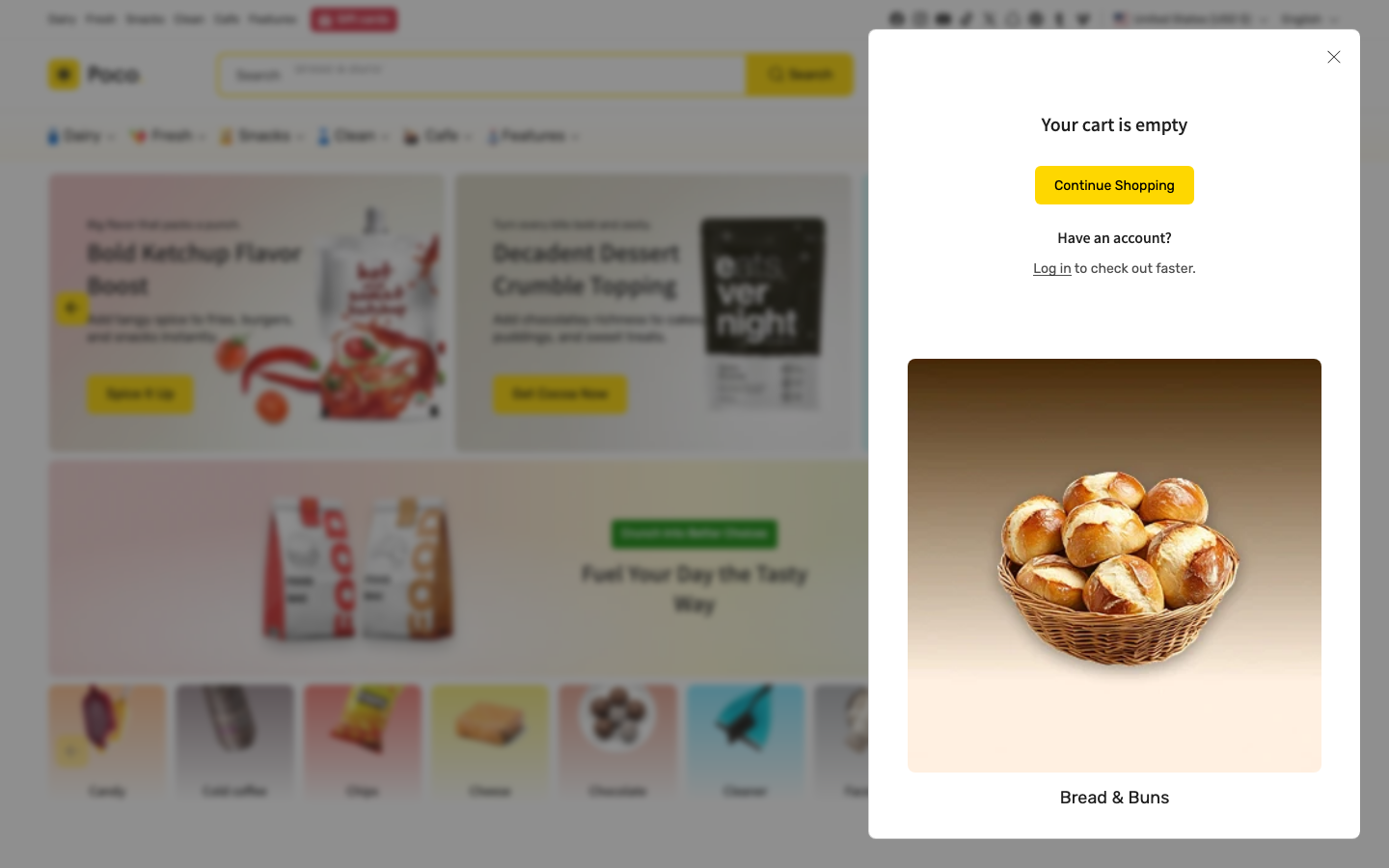 Cart → panel opened — Navi+ on the Poco Shopify theme Cart → panel opened — Navi+ on the Poco Shopify theme