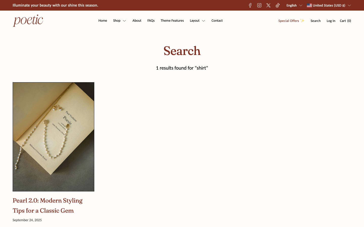 Search → panel opened — Navi+ on the Poetic Shopify theme Search → panel opened — Navi+ on the Poetic Shopify theme