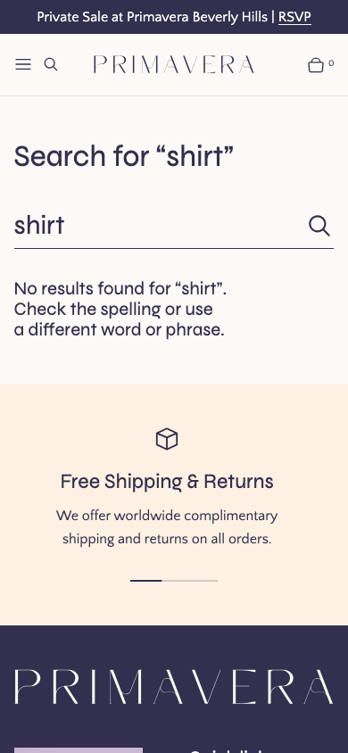 Search → panel opened — Navi+ on the Primavera Shopify theme Search → panel opened — Navi+ on the Primavera Shopify theme