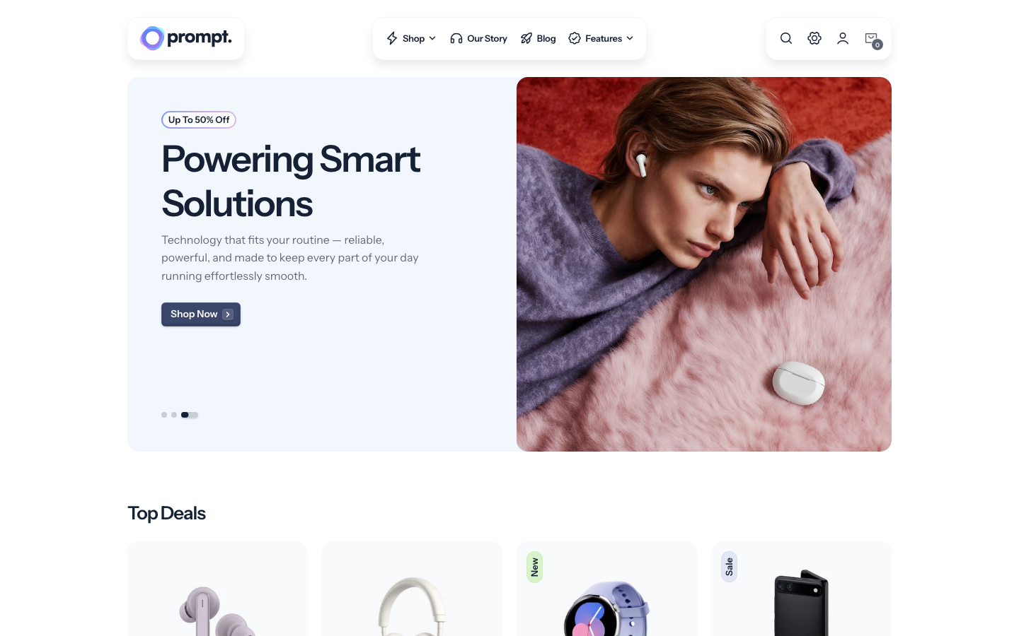 Replace main menu — Navi+ on the Prompt Shopify theme Replace main menu — Navi+ on the Prompt Shopify theme