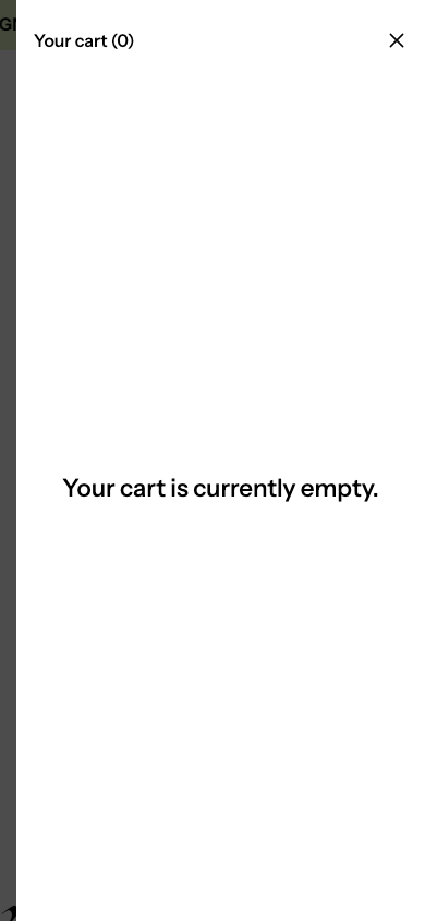Cart → panel opened — Navi+ on the Purevea Shopify theme Cart → panel opened — Navi+ on the Purevea Shopify theme