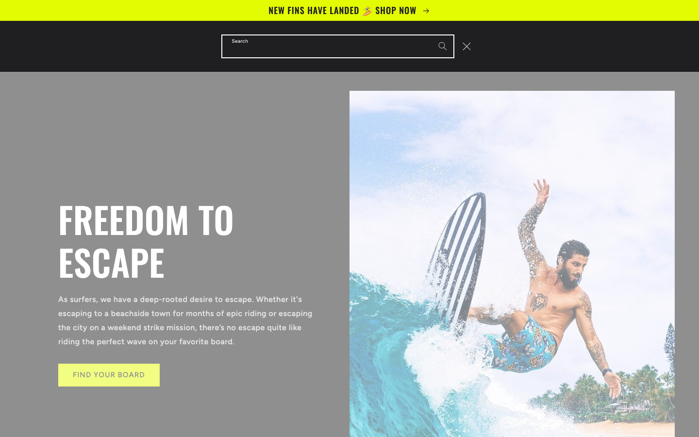Search → panel opened — Navi+ on the Ride Shopify theme Search → panel opened — Navi+ on the Ride Shopify theme