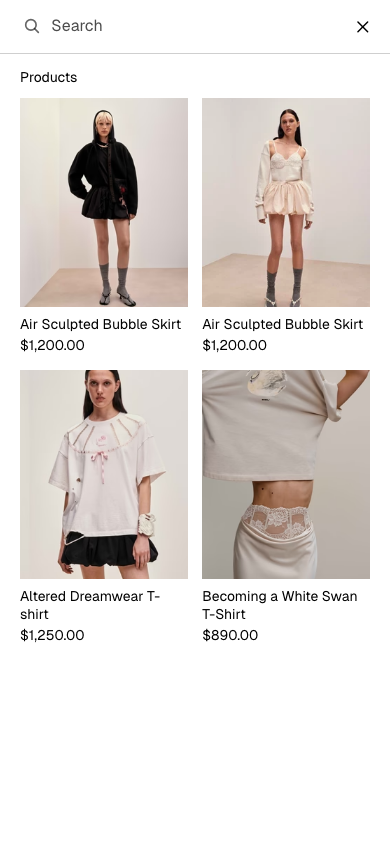 Search → panel opened — Navi+ on the Ritual Shopify theme Search → panel opened — Navi+ on the Ritual Shopify theme