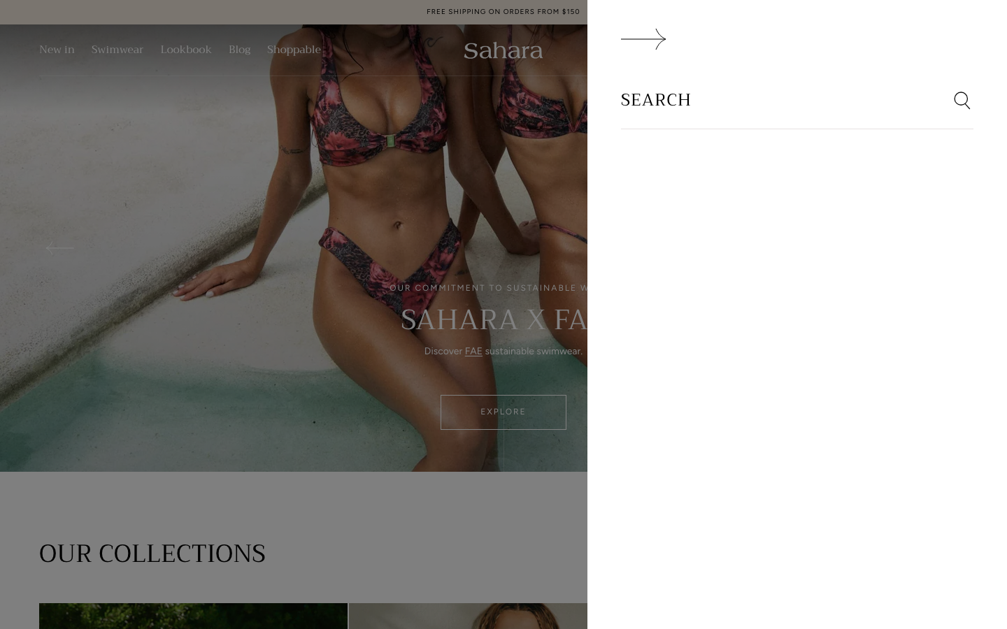 Search → panel opened — Navi+ on the Sahara Shopify theme Search → panel opened — Navi+ on the Sahara Shopify theme