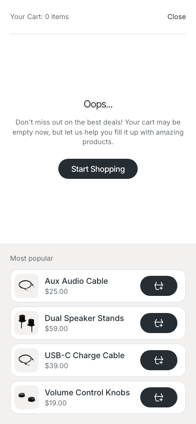 Cart → panel opened — Navi+ on the San Francisco Shopify theme