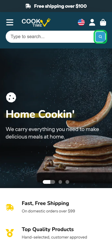 Search → panel opened — Navi+ on the Showtime Shopify theme Search → panel opened — Navi+ on the Showtime Shopify theme