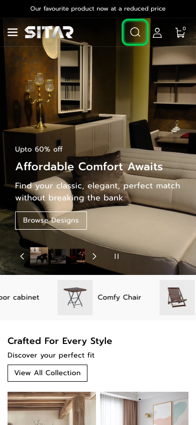 Search → panel opened — Navi+ on the Sitar Shopify theme Search → panel opened — Navi+ on the Sitar Shopify theme
