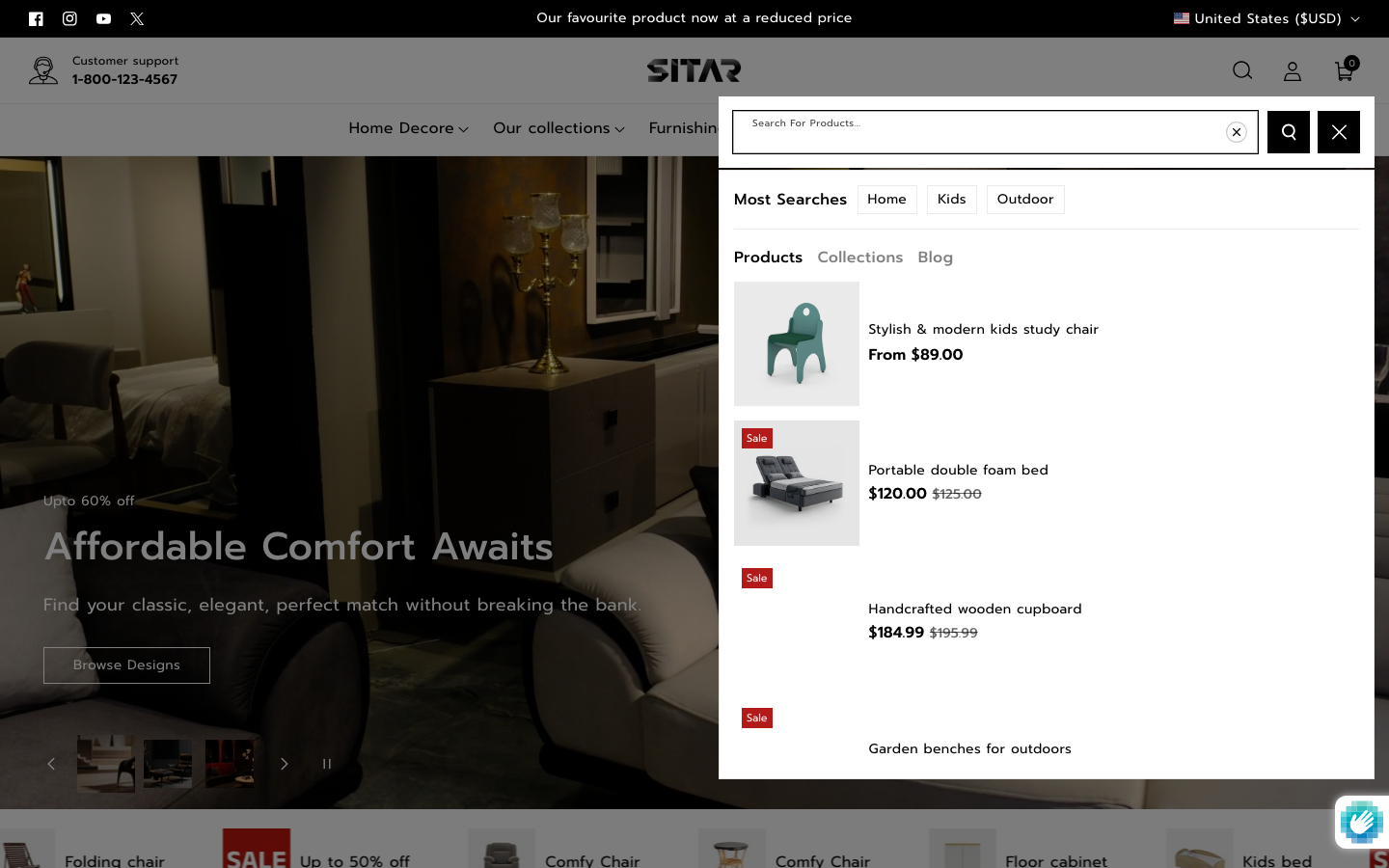Search → panel opened — Navi+ on the Sitar Shopify theme Search → panel opened — Navi+ on the Sitar Shopify theme