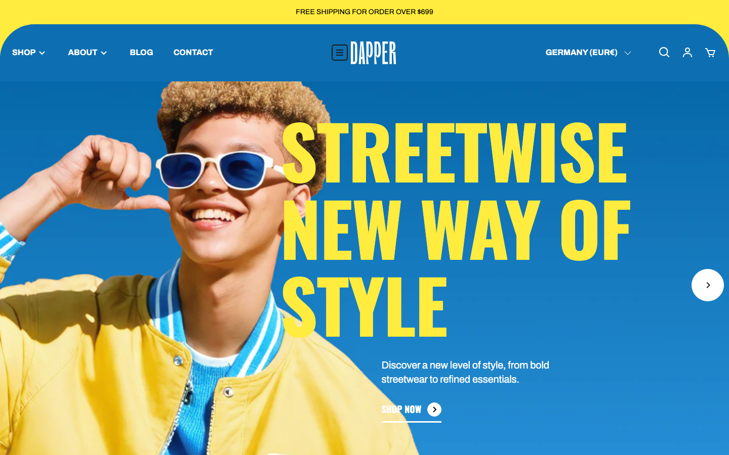 Icon before logo — Navi+ on the Snazzy Shopify theme Icon before logo — Navi+ on the Snazzy Shopify theme