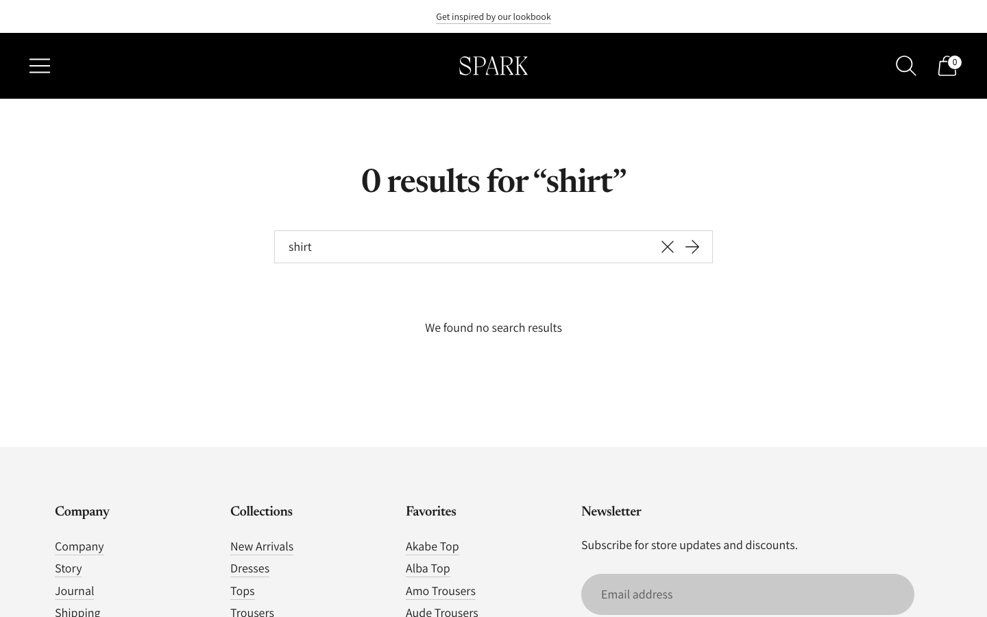 Search → panel opened — Navi+ on the Spark Shopify theme Search → panel opened — Navi+ on the Spark Shopify theme