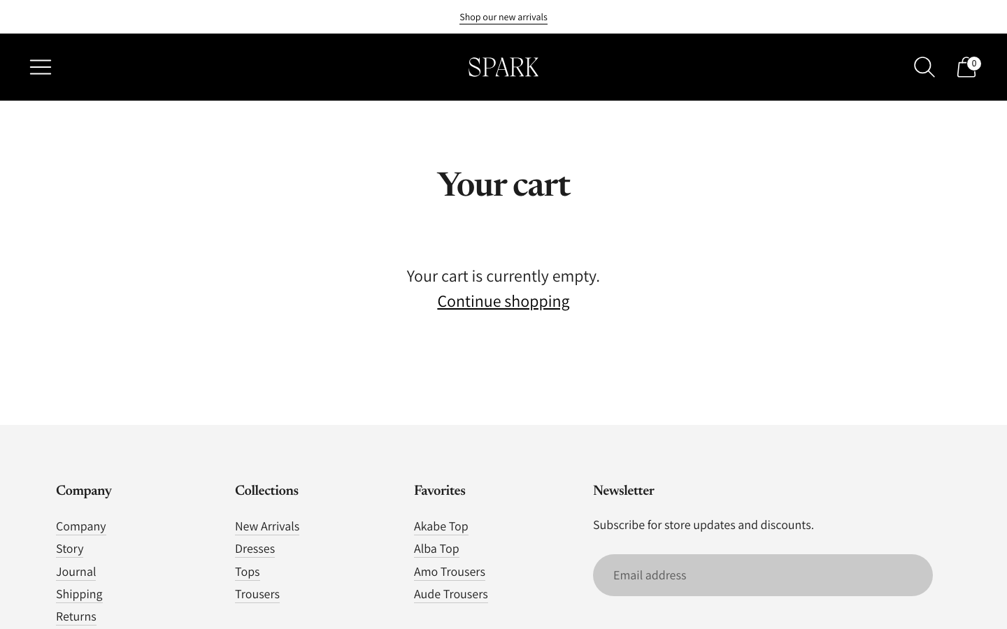 Cart → panel opened — Navi+ on the Spark Shopify theme Cart → panel opened — Navi+ on the Spark Shopify theme