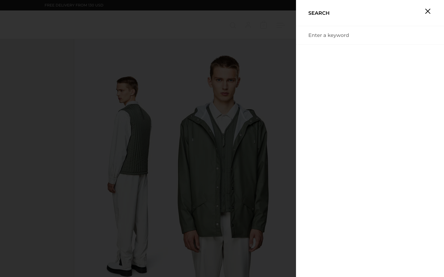 Search → panel opened — Navi+ on the Split Shopify theme