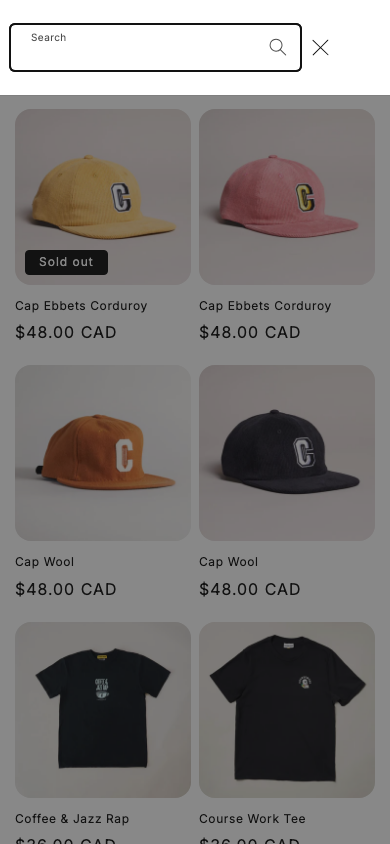 Search → panel opened — Navi+ on the Spotlight Shopify theme Search → panel opened — Navi+ on the Spotlight Shopify theme