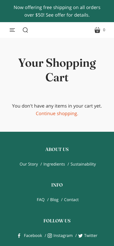 Cart → panel opened — Navi+ on the Startup Shopify theme Cart → panel opened — Navi+ on the Startup Shopify theme