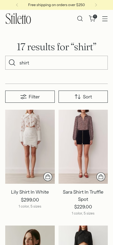 Search → panel opened — Navi+ on the Stiletto Shopify theme Search → panel opened — Navi+ on the Stiletto Shopify theme