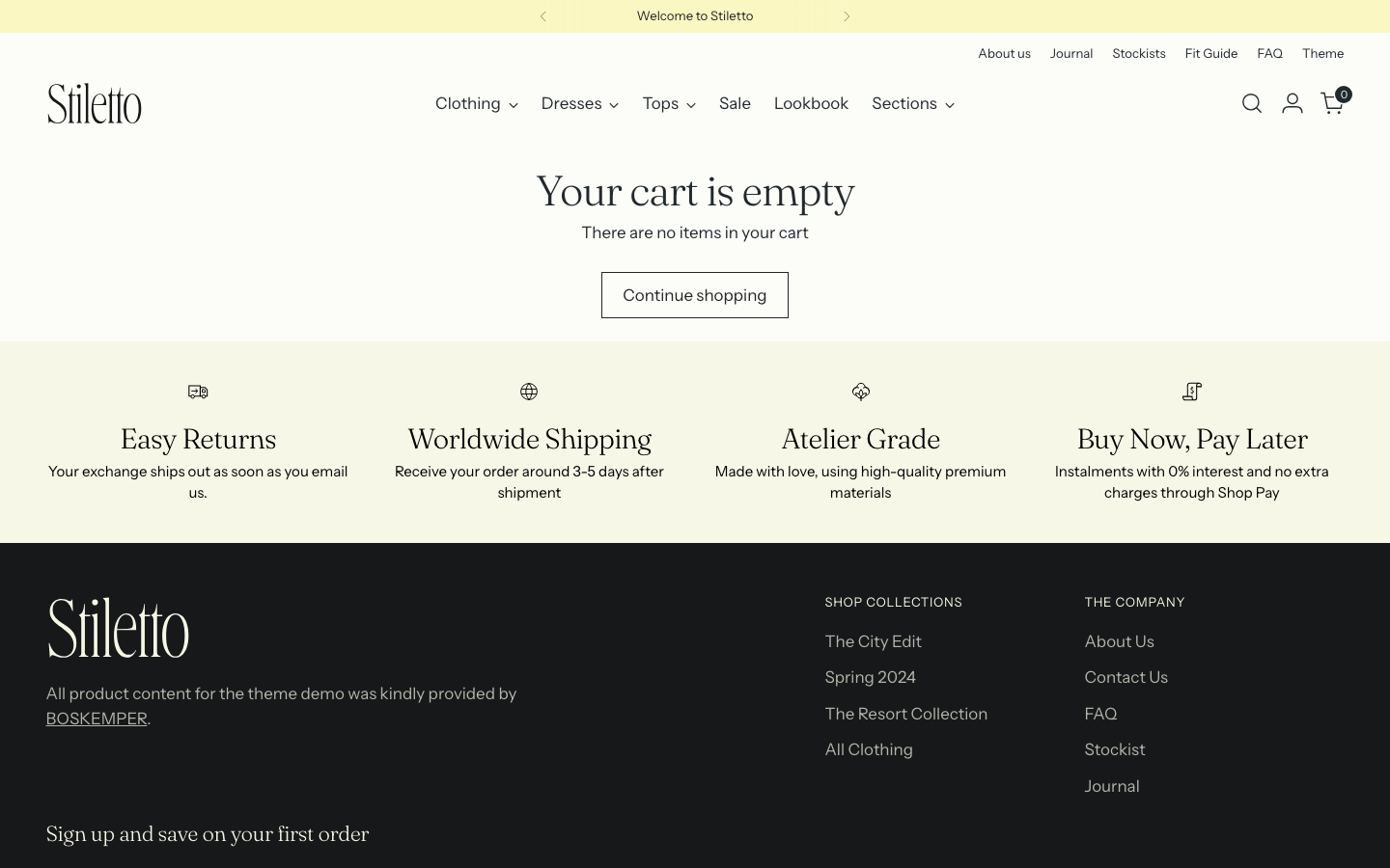 Cart → panel opened — Navi+ on the Stiletto Shopify theme Cart → panel opened — Navi+ on the Stiletto Shopify theme